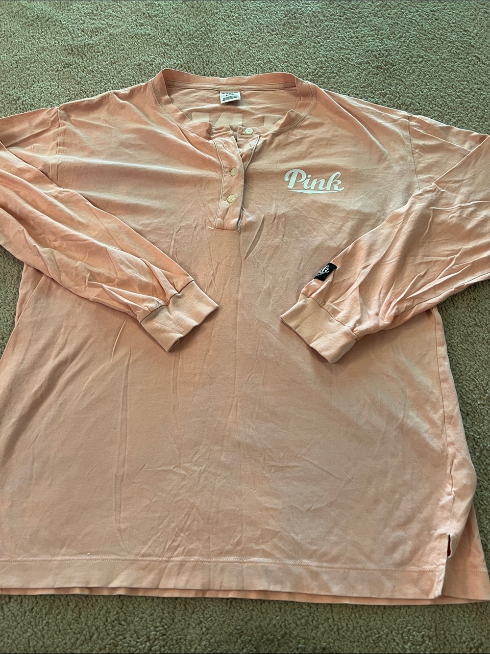 PINK Victoria's Secret Pink Long-Sleeve Henley
